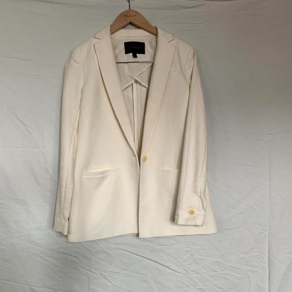 Banana Republic Jackets & Blazers - Banana Republic Cream Boyfriend Blazer NWOT